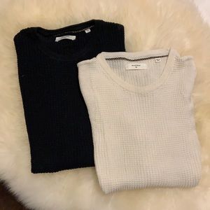 Billy Reid Cotton Cashmere Waffle Knits